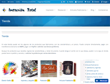 Tablet Screenshot of impresion-total.com